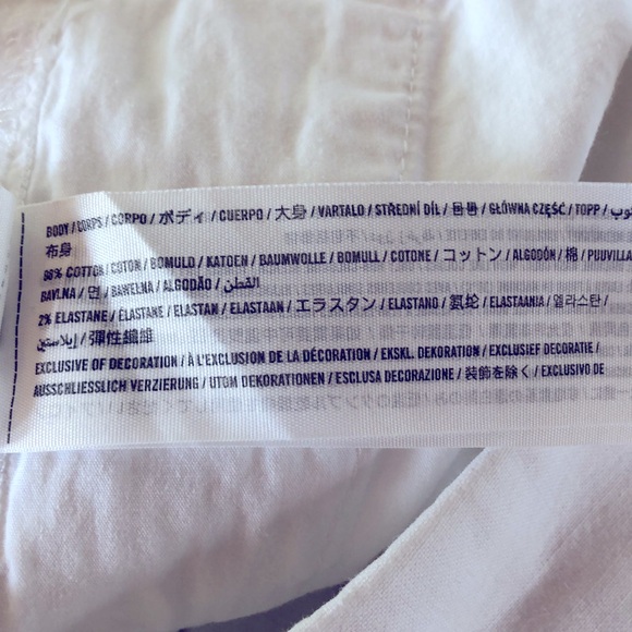 Abercrombie & Fitch White Twill Shorts Size 28 A & F - Picture 8 of 9